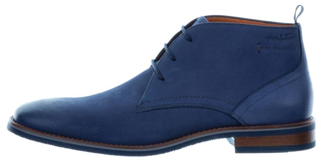 Blauer Mid-Cut-Schnürstiefel Amalfi