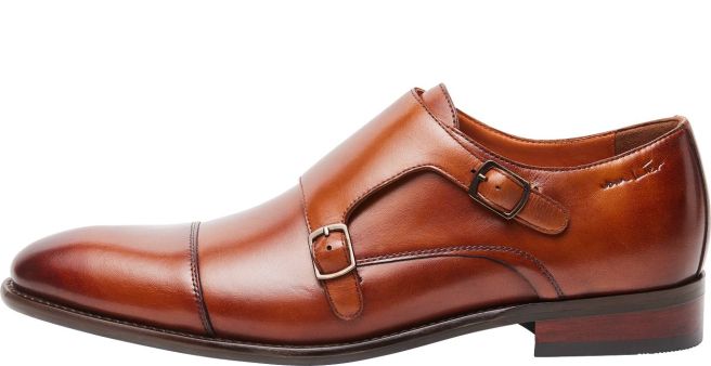 Cognac Vienna Schnallenschuh